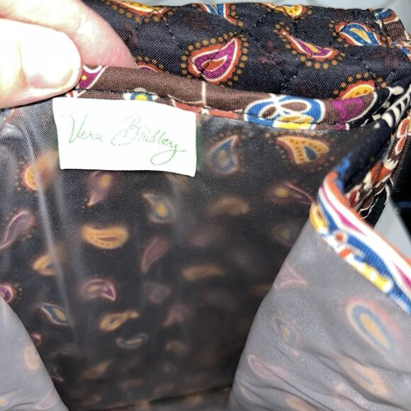 NWT Vera Bradley Insulated Lunch Tote and ID Case Wallet Cafe Latte Set - Picture 6 of 8